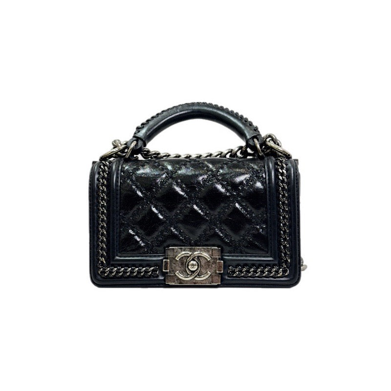 Chanel Leboy  Small Calfskin With Top Handle