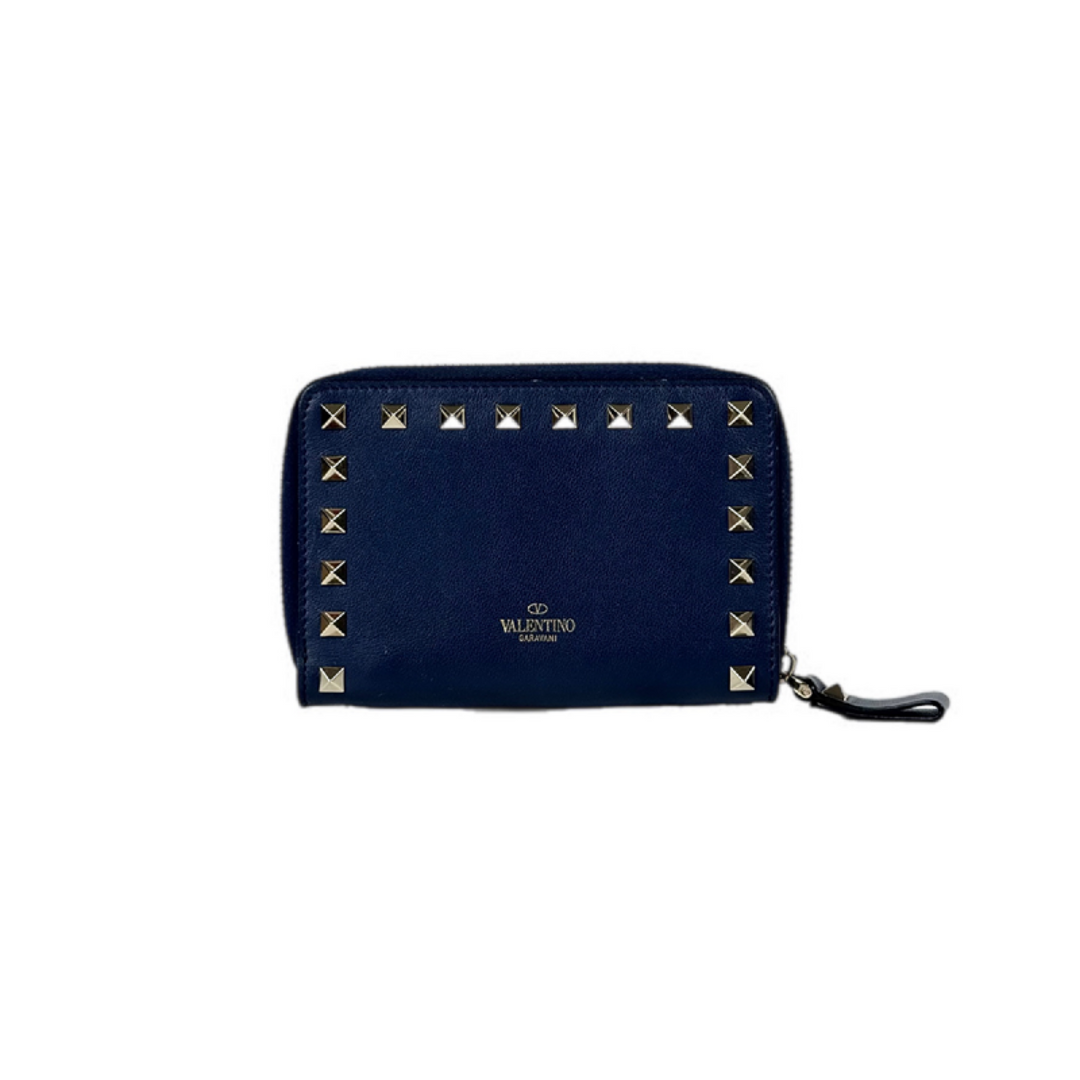 Valentino  Blue Zip Wallet