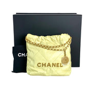 Chanel 22 Mini Yellow Bag