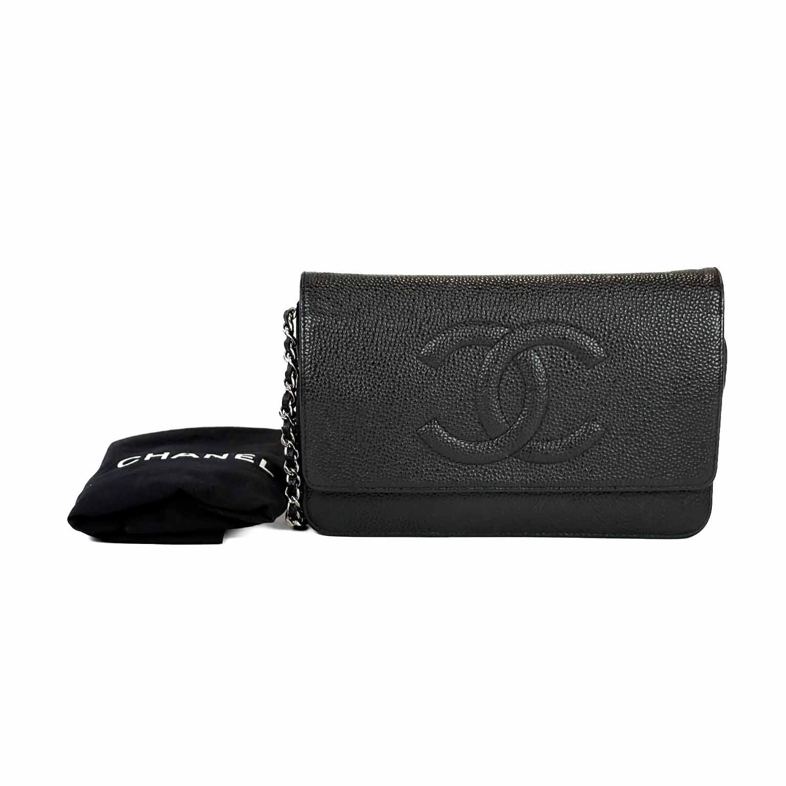 Chanel Black CC Logo WOC Bag