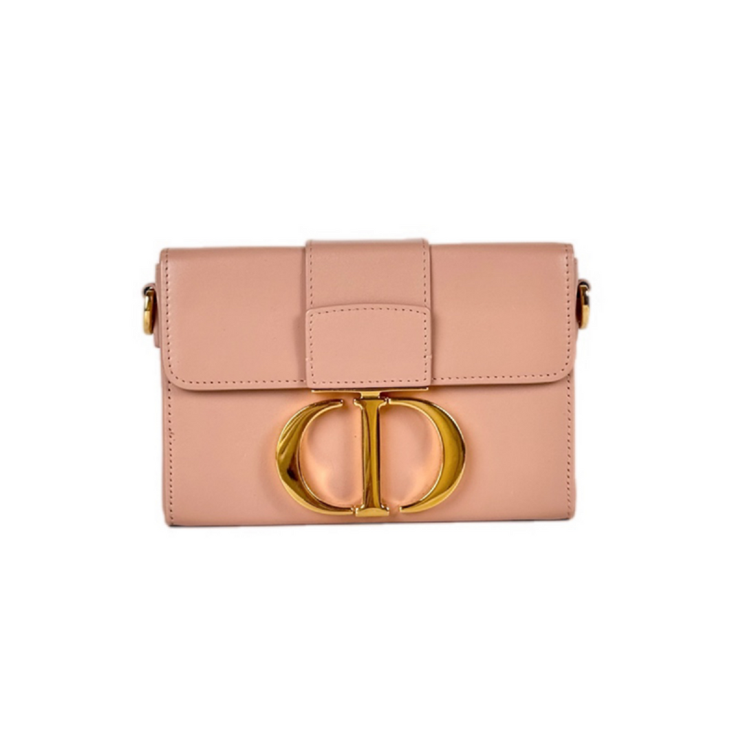Dior 30 Montaigne Small 21cm Nude Pink Smooth Calfskin