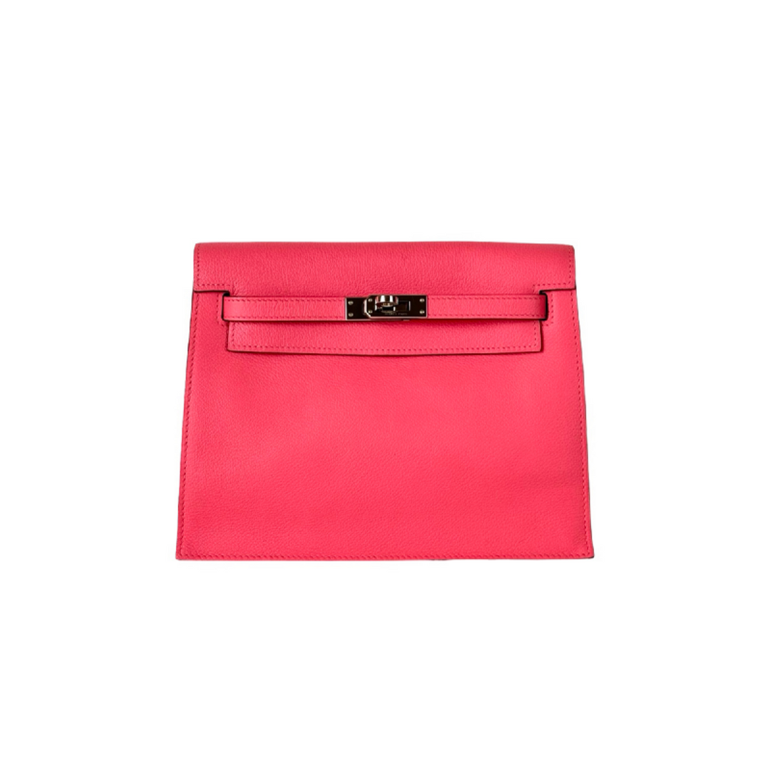 Hermes Kelly Danse Bag Evercolor Rose Azalee