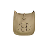 Pre-owned Hermes Evelyne Mini Bag Beige Marfa in TC Leather