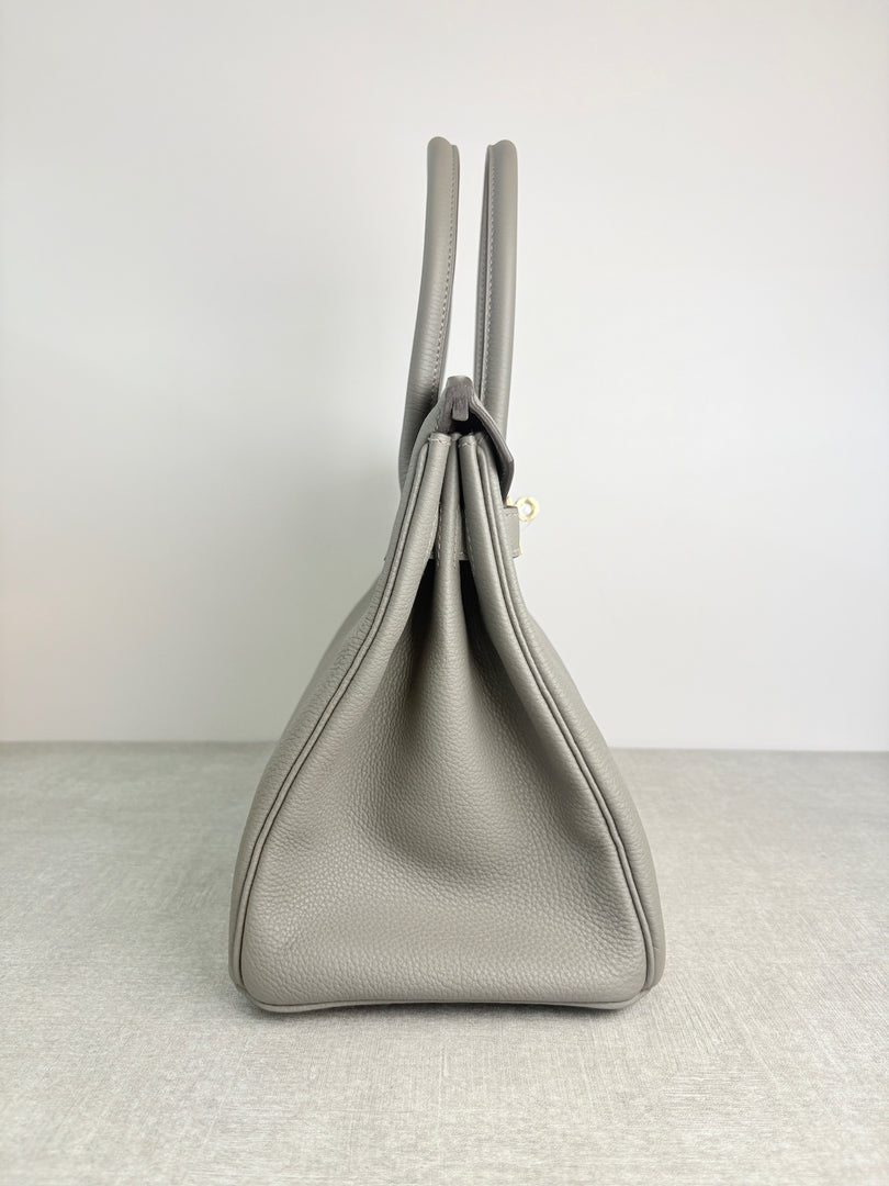 Hermes Birkin 30cm Gris Meyer Togo Bag