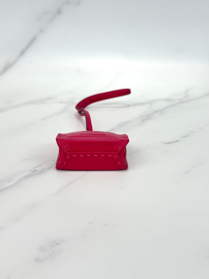 Hermes Sac Pink Bag Charm