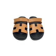Hermes Brown Chypre Sandals - Jiaxyk