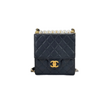 Chanel Black 2020 Chick Pearls Mini Flap Crossbody Bag - Jiaxyk
