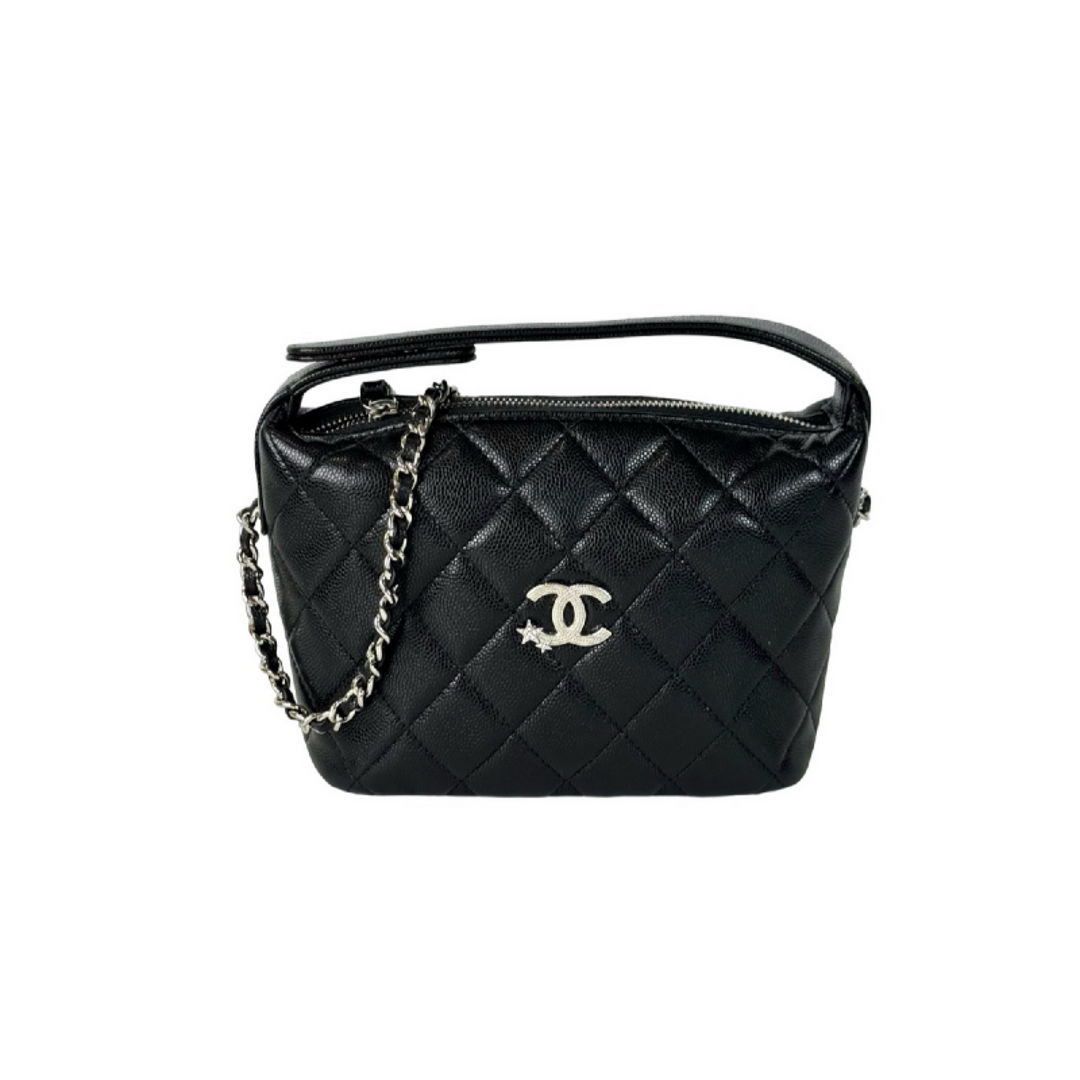 Chanel Black Hobo Chain Bag