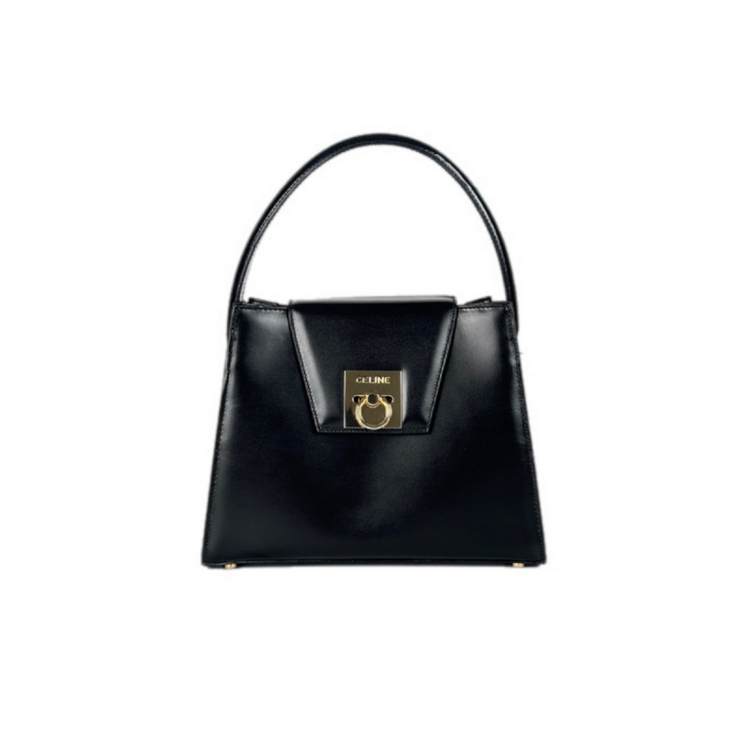 Celine Vintage Black Leather Bag