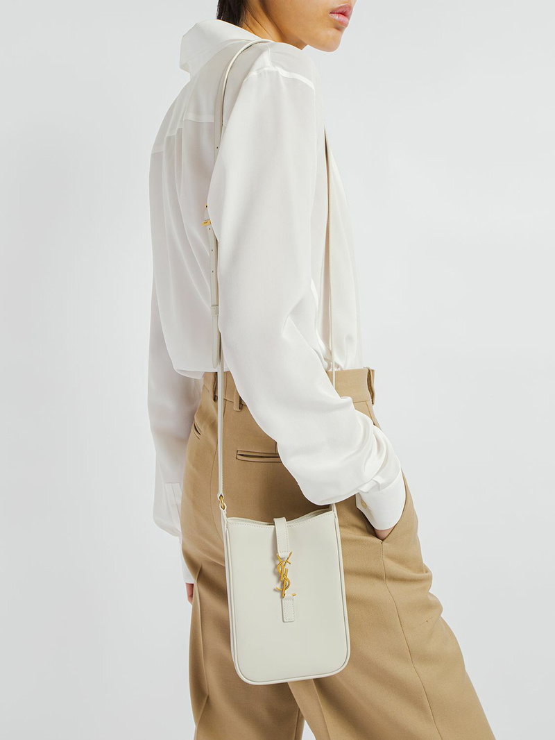 YSL Light Leather Pouch Cross Bag