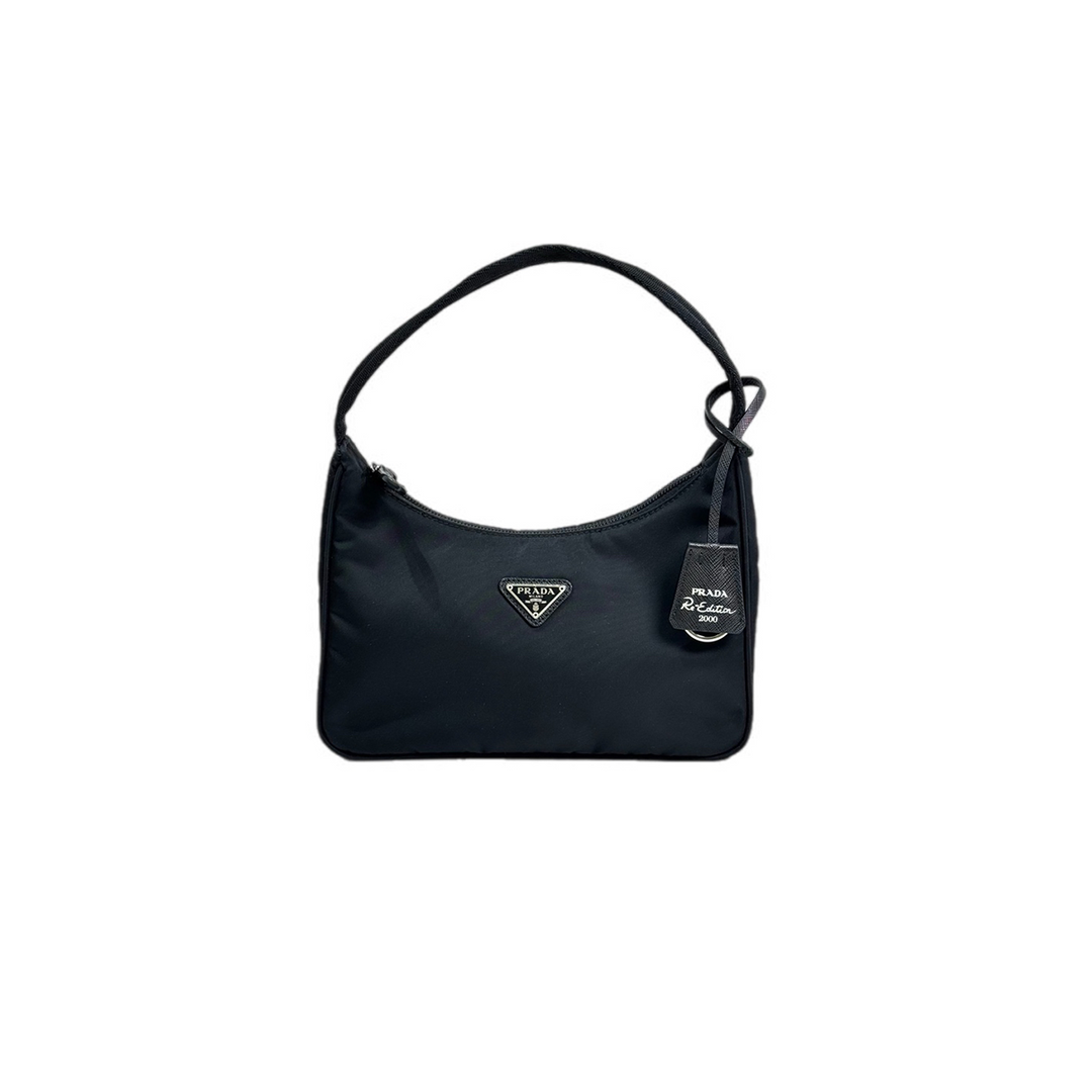 Prada Re-edition 2000 Re-Nylon Black Mini Bag 180D