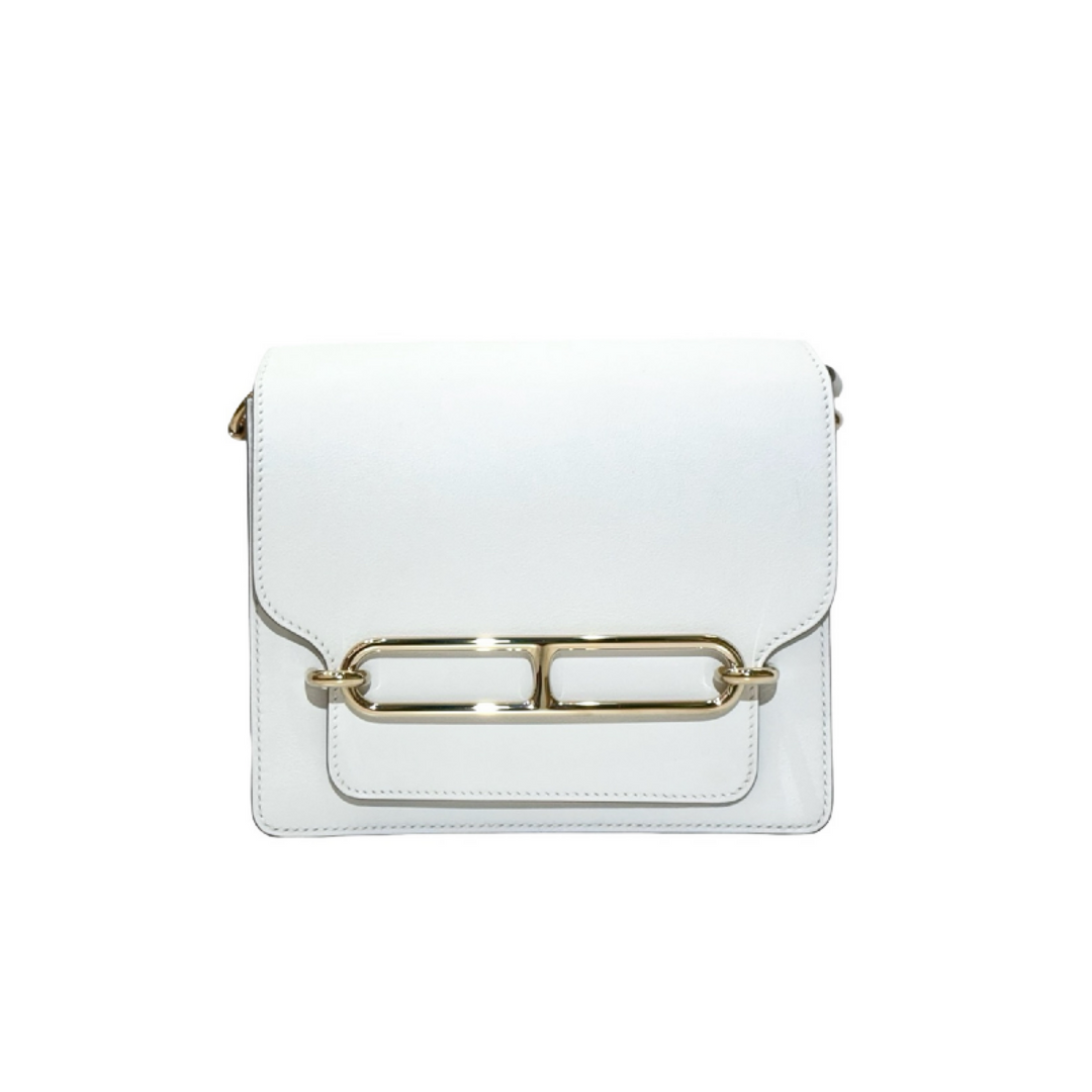 Hermes Roulis  Mini Bag M4 Gris Pale Swift