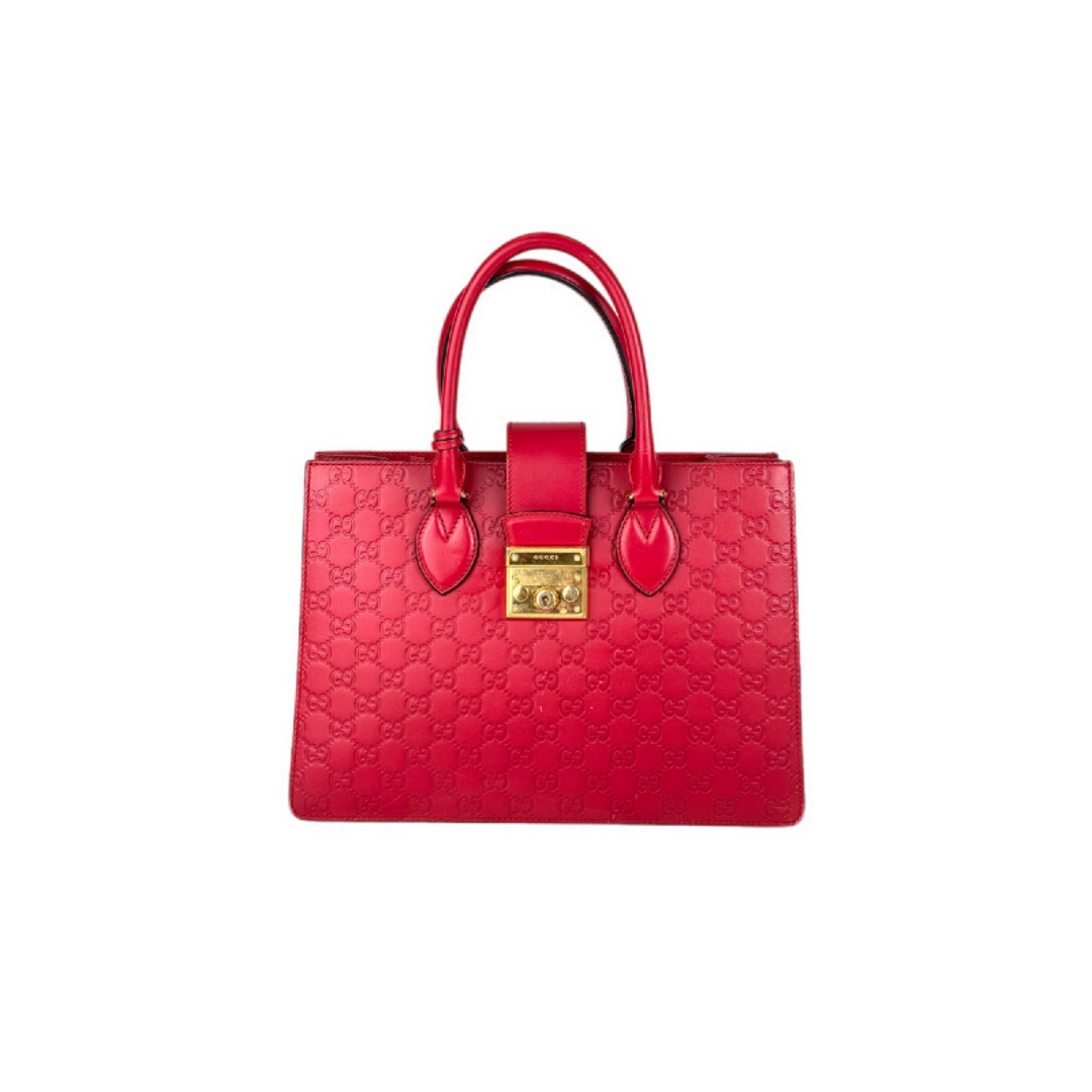 Gucci Padlock Handle Tote Bag