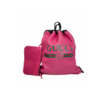 Gucci Pink Logo Drawstring Backpack - Jiaxyk