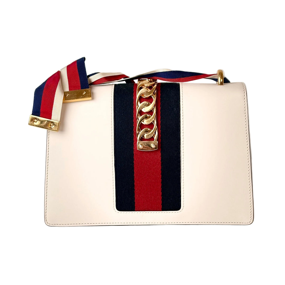 Gucci Sylvie White Small Bag