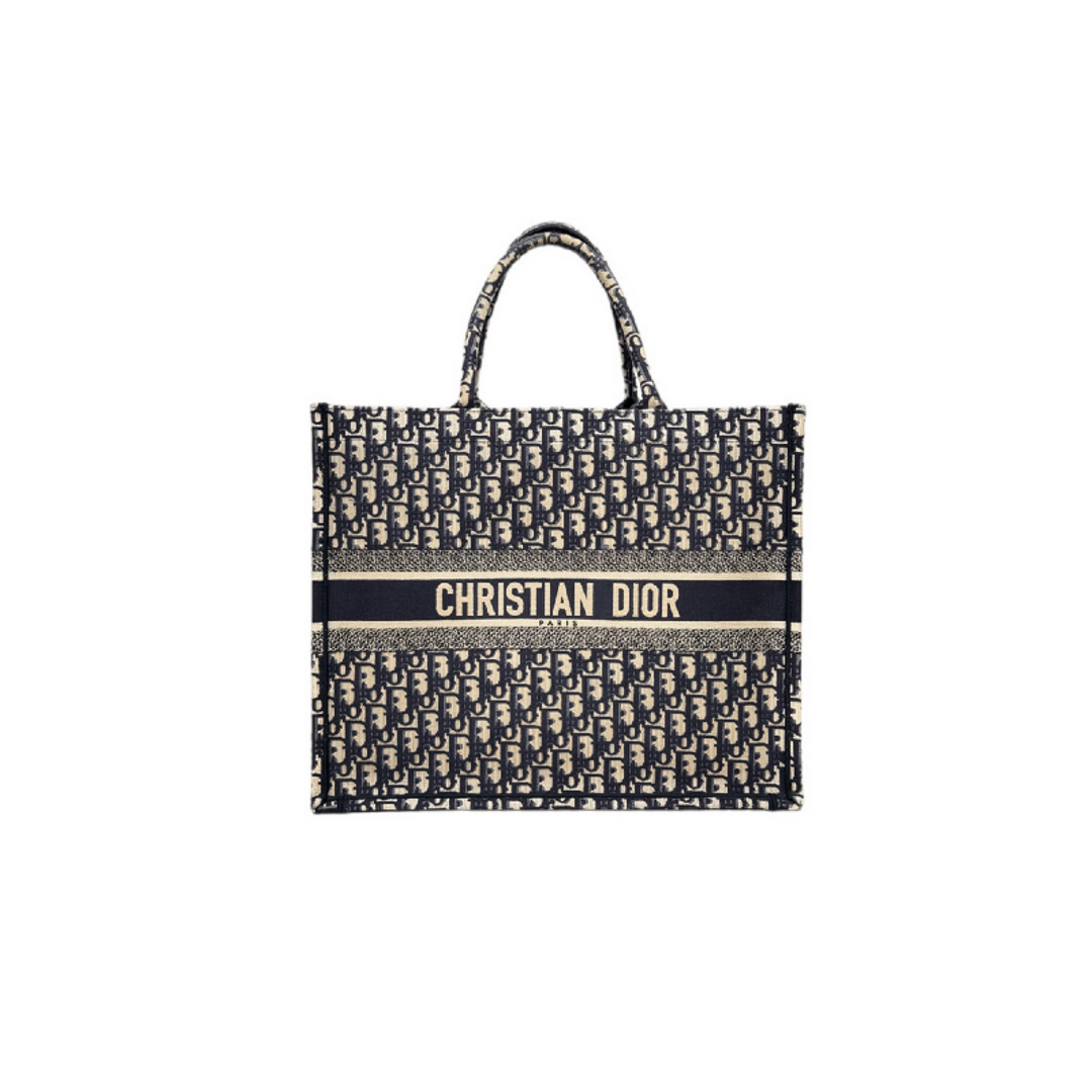 Dior Book Tote Gm Oblique Blue Bag