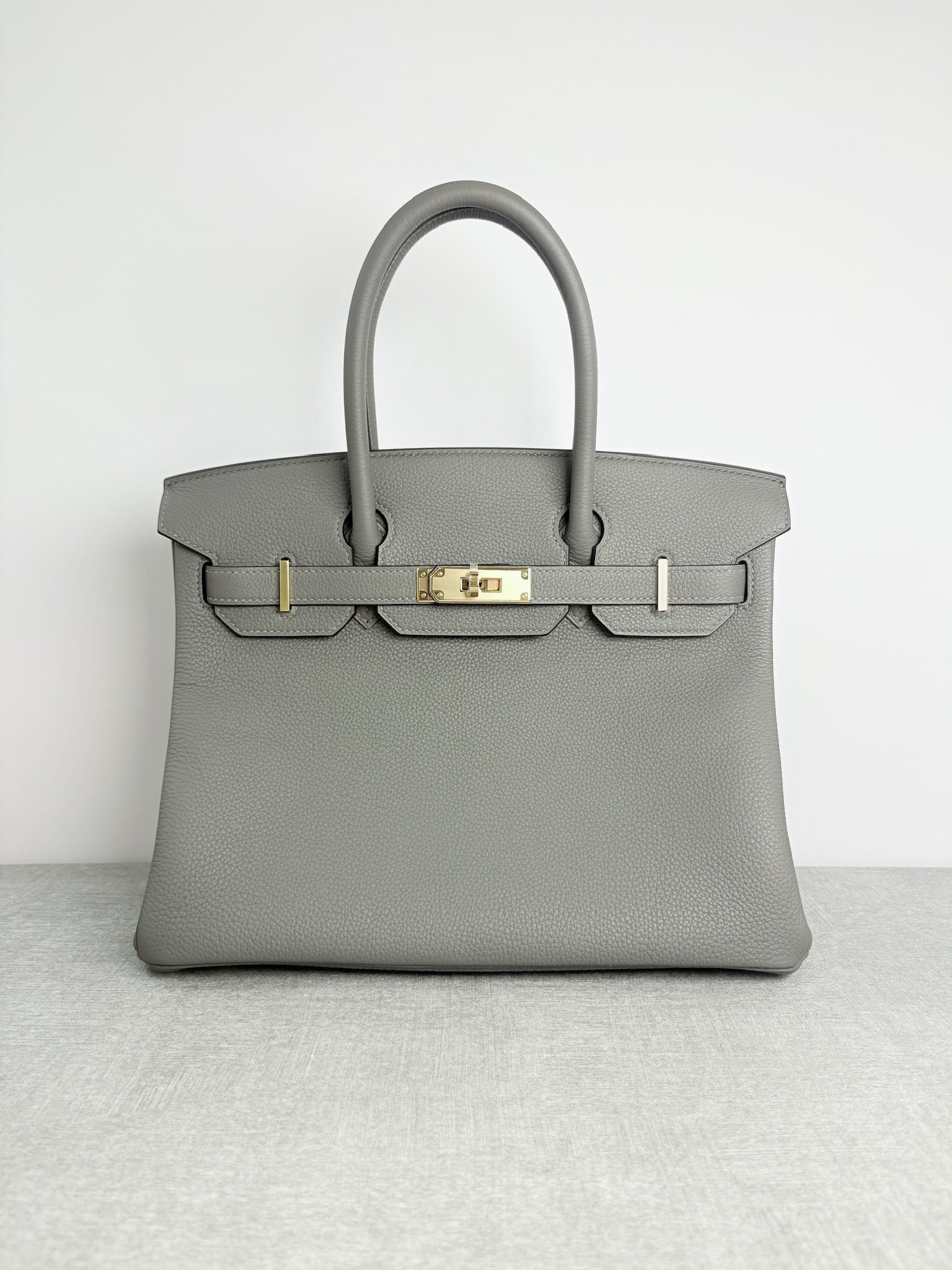 Hermes Birkin 30cm Gris Meyer Togo Bag