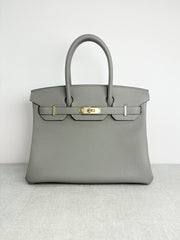 Hermes Birkin 30cm Gris Meyer Togo Bag