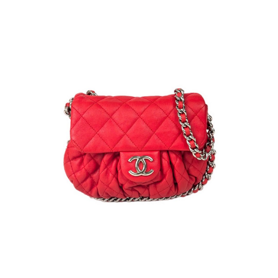 Chanel Interlocking CC Leather Bag