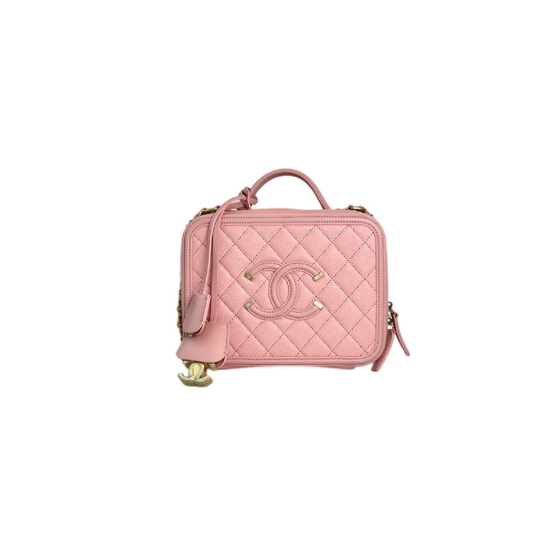 Chanel Vanity Box Camera Bag Pink Caviar