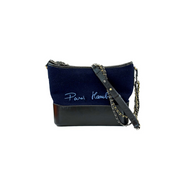 Chanel Medium Navy Wool Embroidered Paris Hamburg Gabrielle - Jiaxyk