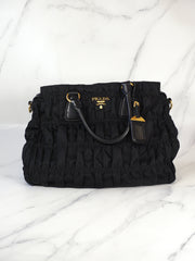 Prada Gaufre Nylon Handbag Black Bag - Jiaxyk