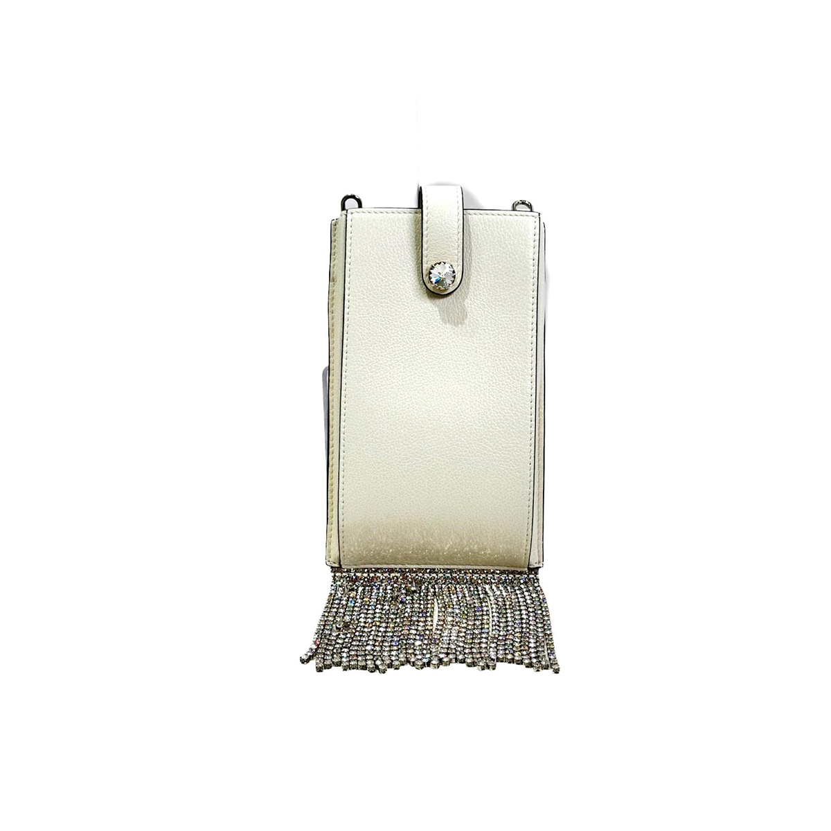 Miumiu White Crystal Phone Bag - Jiaxyk