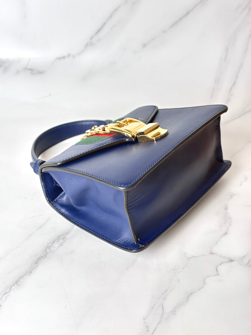 Gucci Sylvie Blue Small Bag