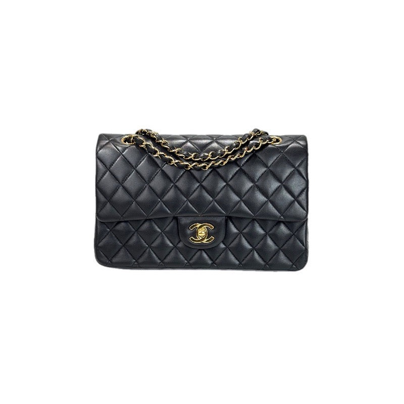Chanel Classic Flap Medium Bag Black Lambskin