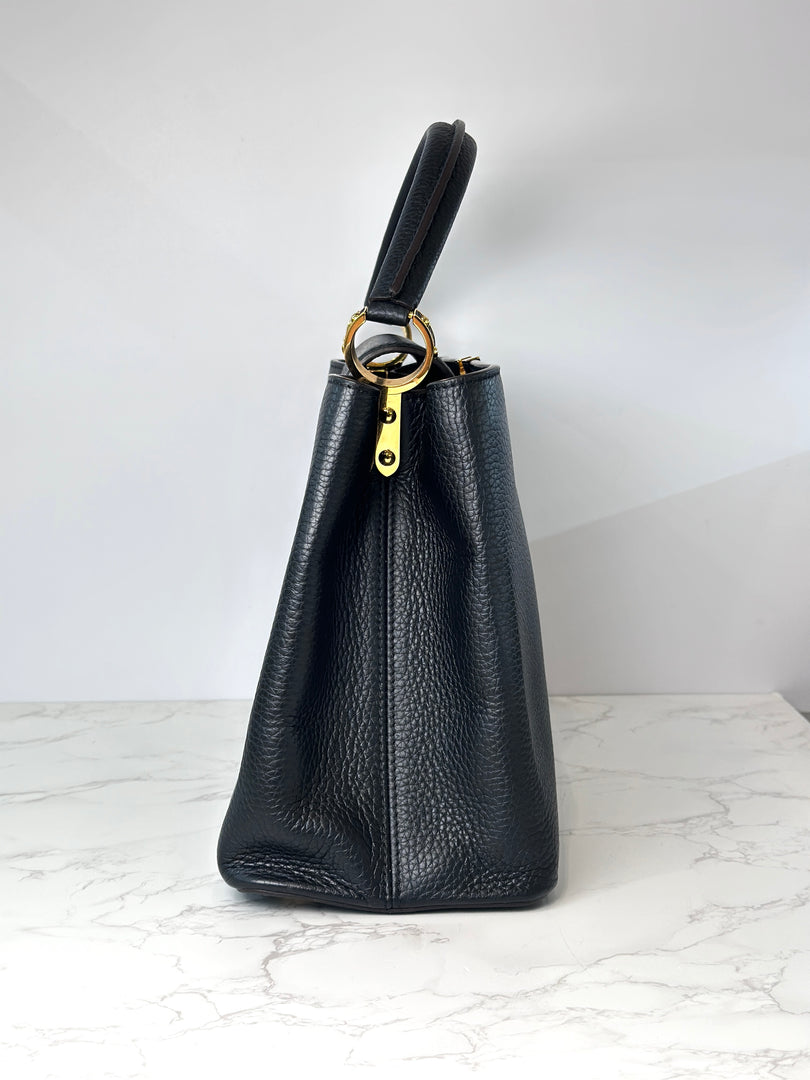 Louis Vuitton Black Capucines GM 38cm Bag 