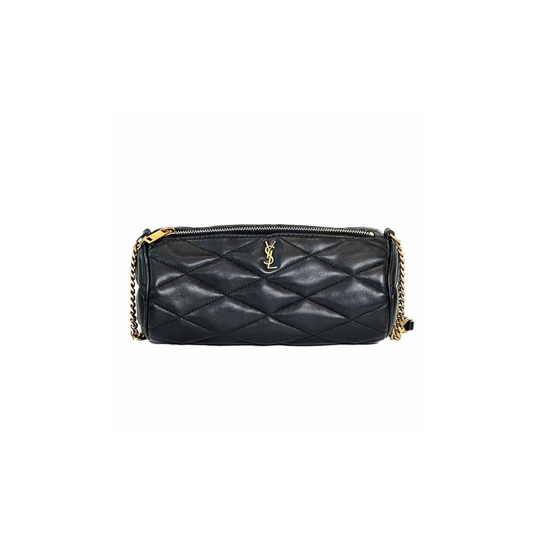 YSL Black Sade Mini Tube Bag