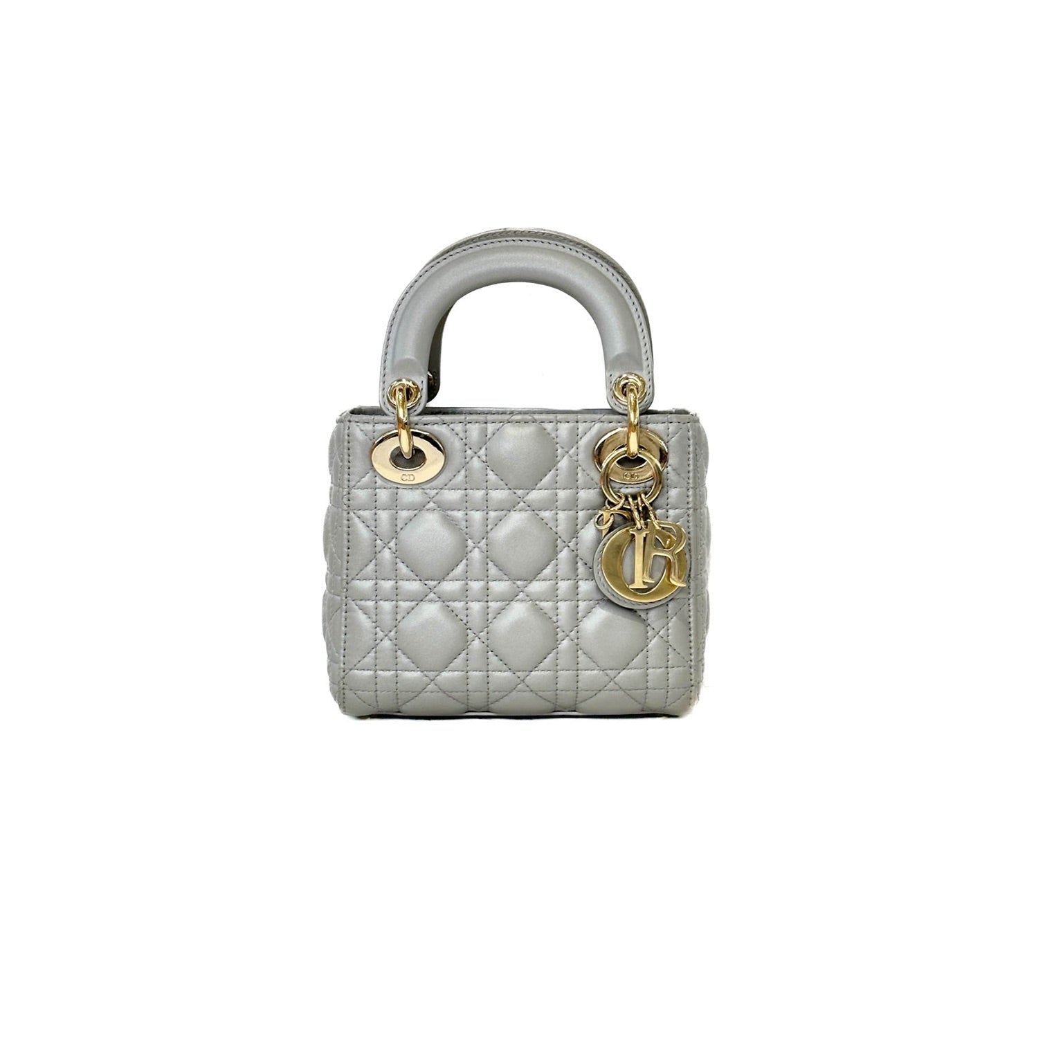 Dior Mini Grey Lady Bag JK Store