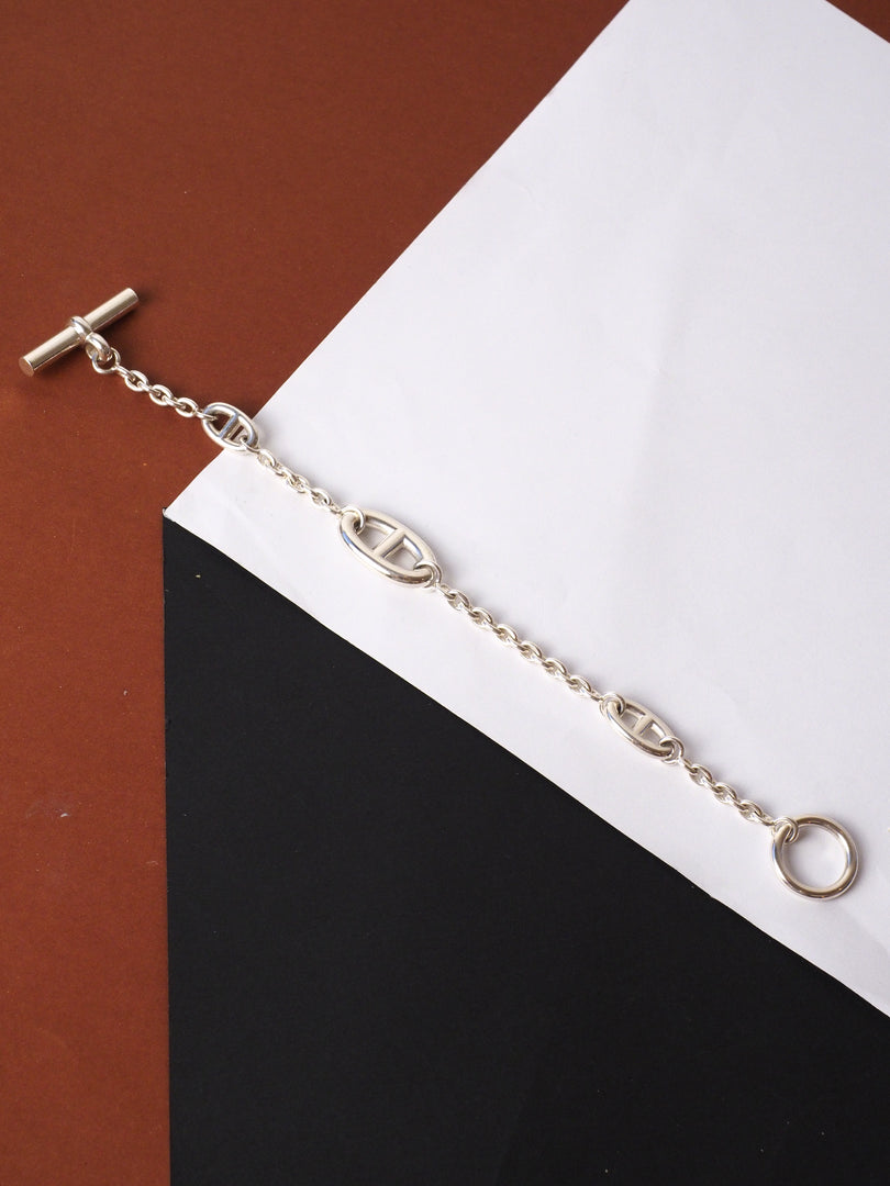 Hermes CA Farandole Silver Bracelet 