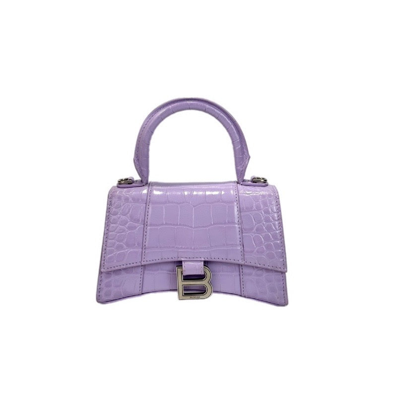 Balenciaga XS Hourglass Bag Purple