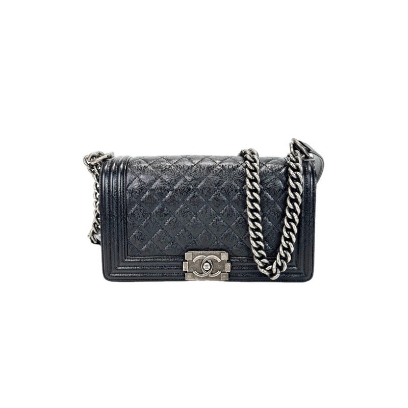 Chanel Medium Leboy Bag Black Caviar