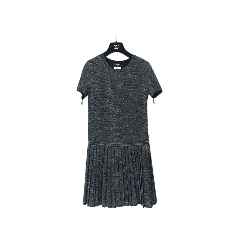 Chanel Metallic Fibre Knit Dress #40