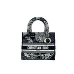 Dior Lady Medium Black White Canvas - Jiaxyk