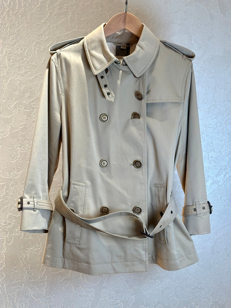 Burberry Classic Trench Coat Short Size 12#