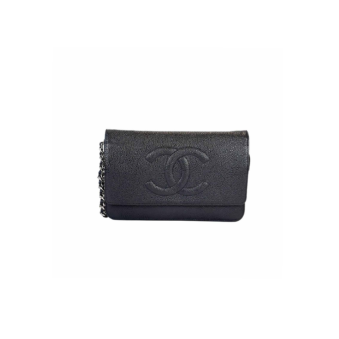 Chanel Black CC Logo WOC Bag