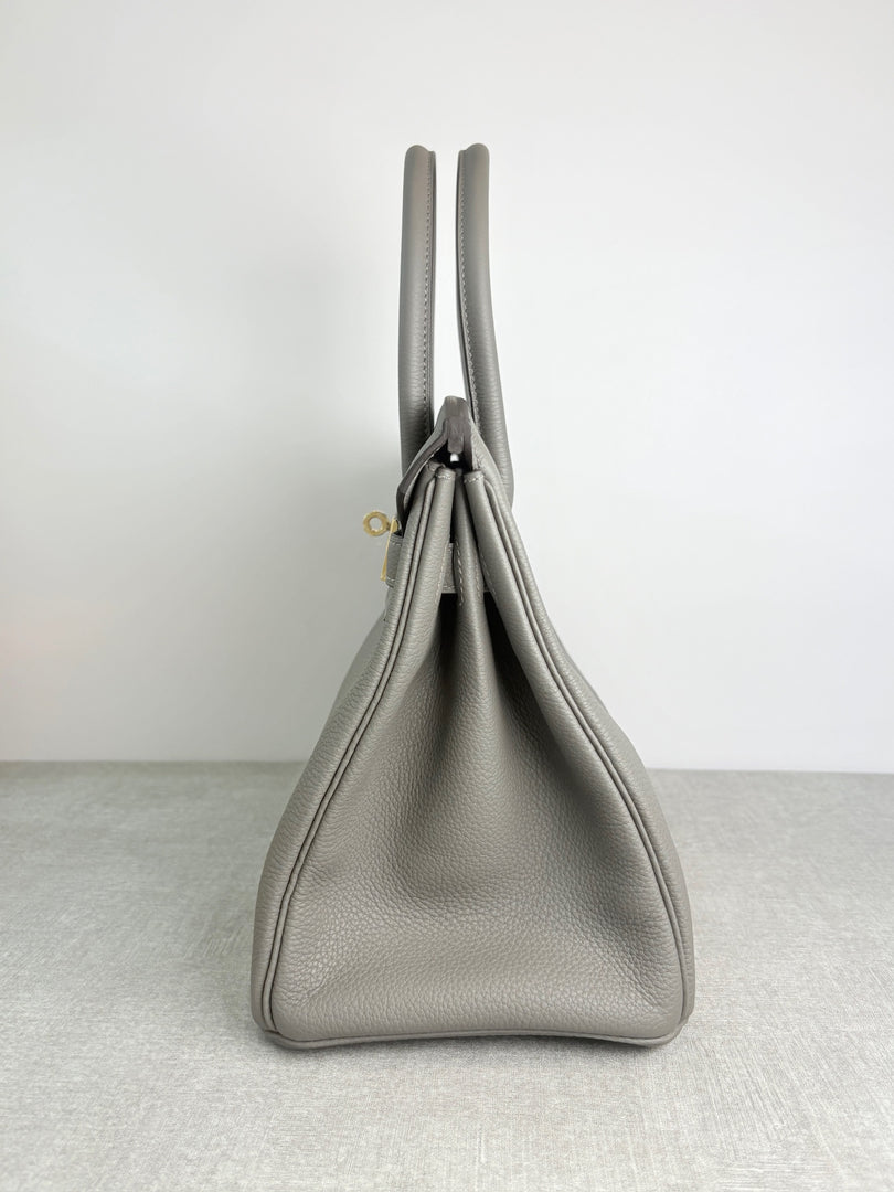 Hermes Birkin 30cm Gris Meyer Togo Bag