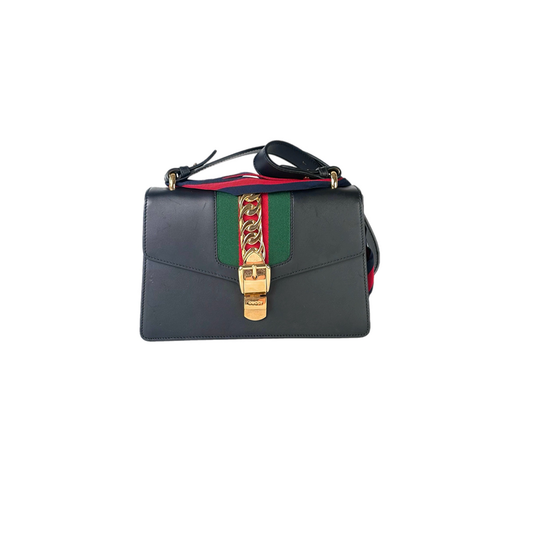 Gucci Sylvie  Small Black Bag
