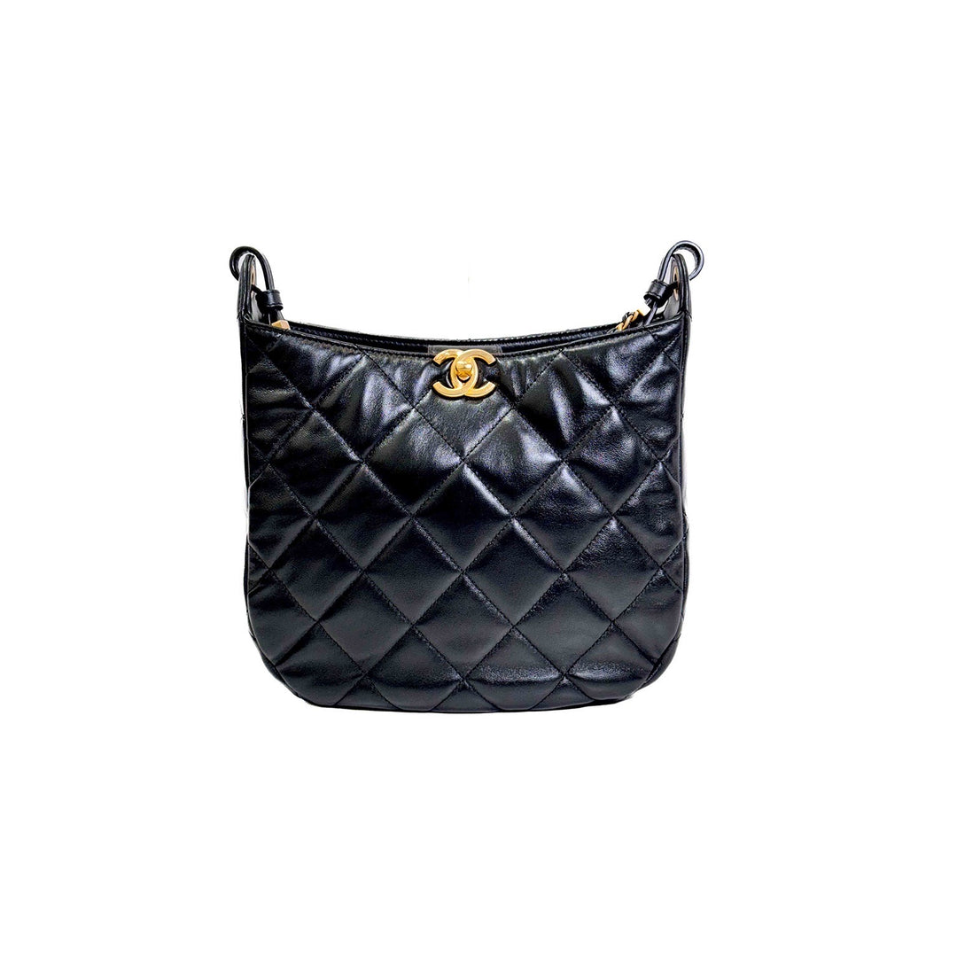 Chanel Black Hobo Bag