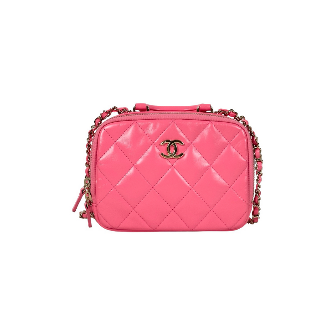 Chanel Pink Top Handle Camera Bag