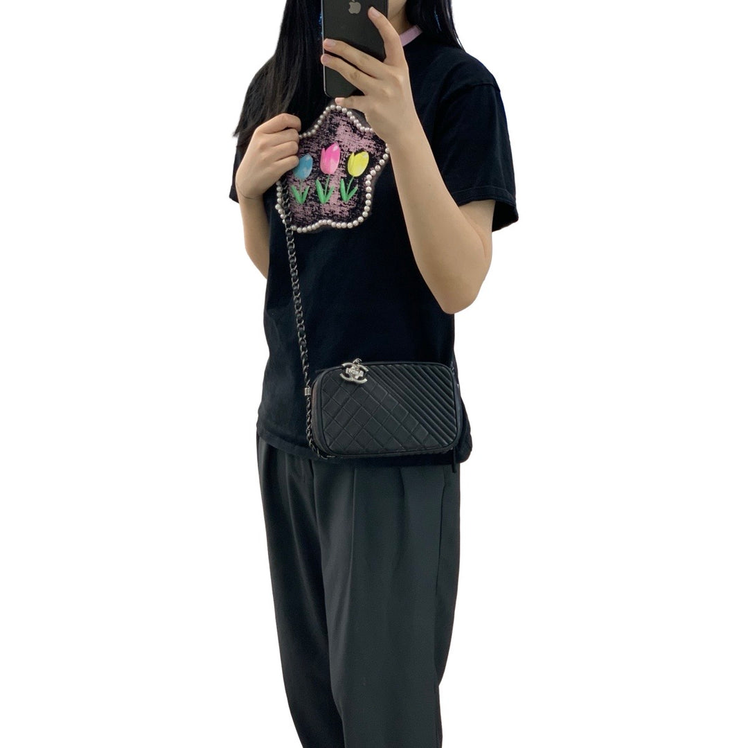 Chanel Coco Boy Camera Calfskin Bag