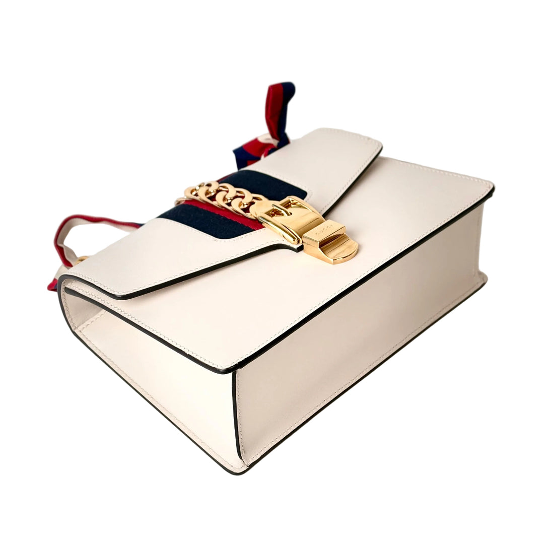 Gucci Sylvie White Small Bag