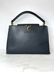 Louis Vuitton Black Capucines GM 38cm Bag 