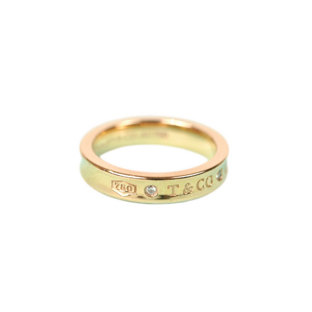 Tiffany 1837 Diamond Ring 18k Rose Gold #6