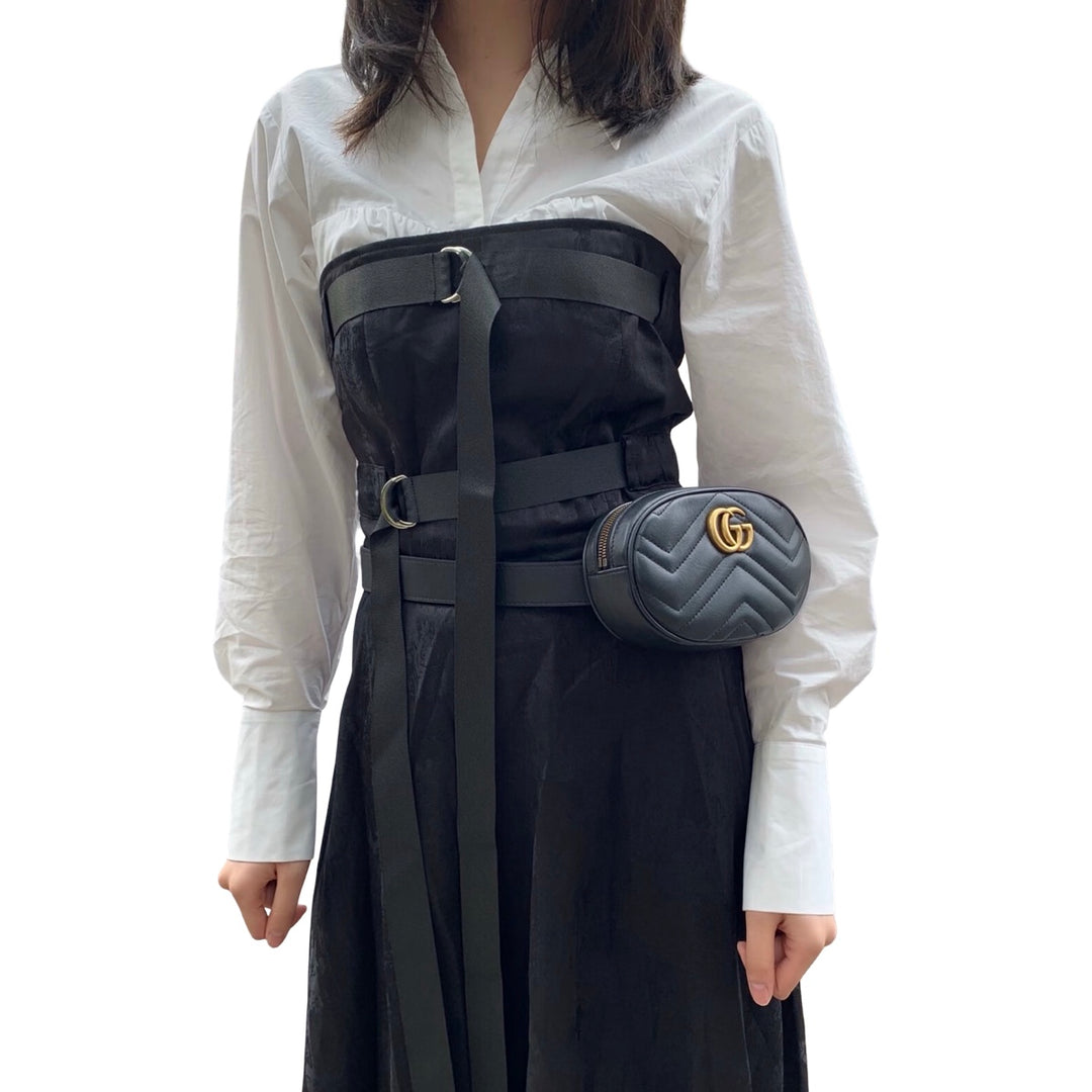 Gucci Black Marmont Belt Bag