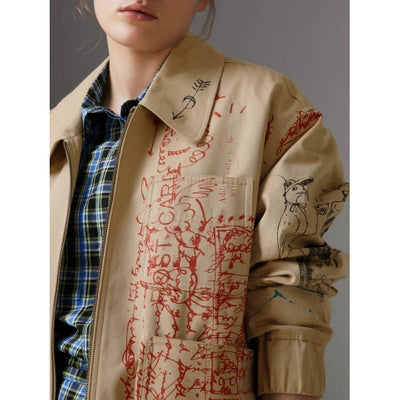 Burberry Clothing Jacket With Painting 165/71A