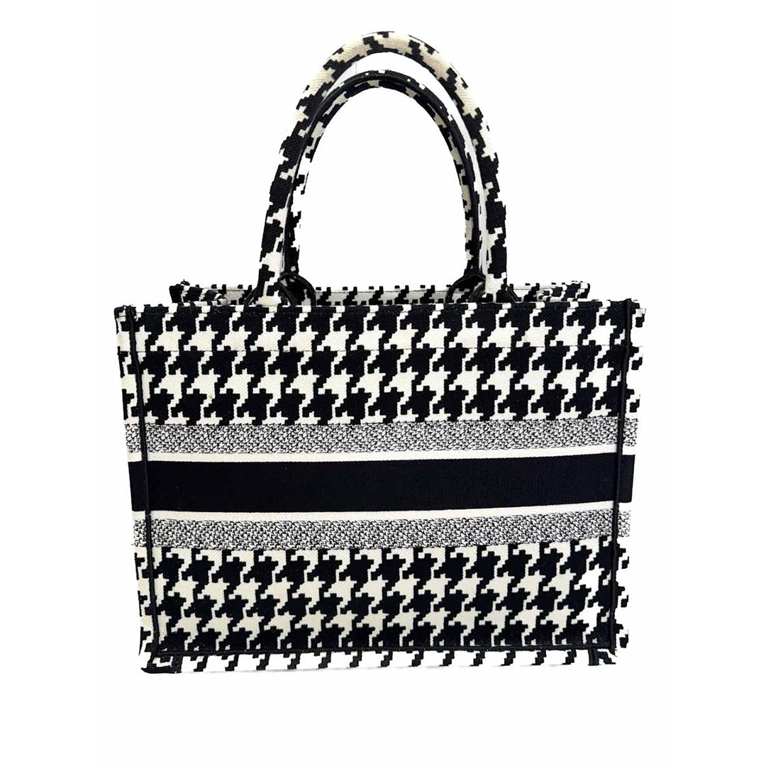 Dior Black & White MM Book Tote
